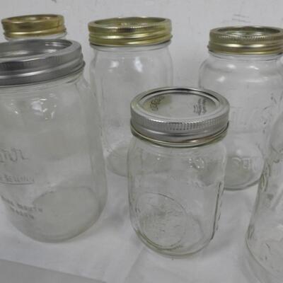 12 Canning Jars, Atlas, Kerr, Ball