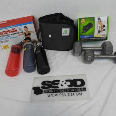 Exercise Equipment, Better Back Strap, Rowing Action, Ankle Weights, Barbells