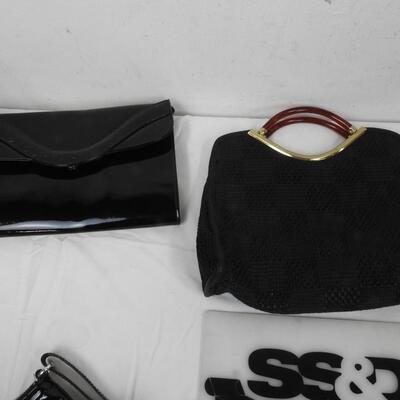 7 Black/Gray Purses and Wallets, Coin purses, GianiBernini