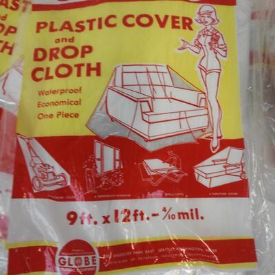 18 Plastic Covers and Dropcloths, Duster, Windsock