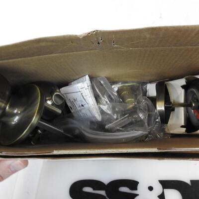 Keyed Entry Hyper Tough Doorknobs and Deadbolts Tested, One Interior Knob Dented
