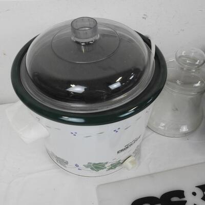 Rival Crock Pot, Works, Aroma 3-in-1 Grill, Works, Bell Glass Jar