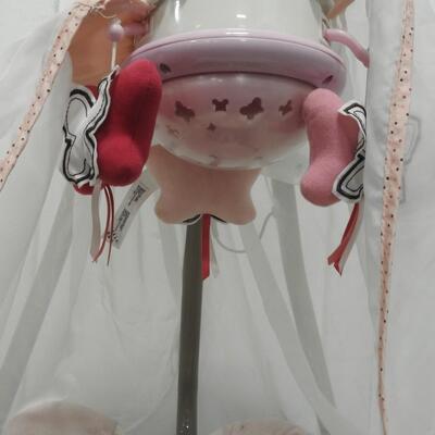 Fisher Price Baby Swing, Motorized, Works, Pink/White