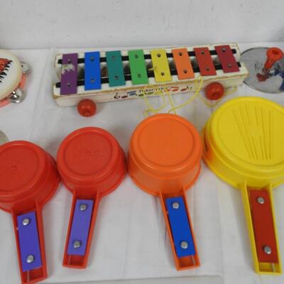 Lot of Kids Musical Instruments, Disney, Fisher Price Xylophone, Drums