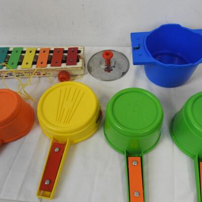 Lot of Kids Musical Instruments, Disney, Fisher Price Xylophone, Drums