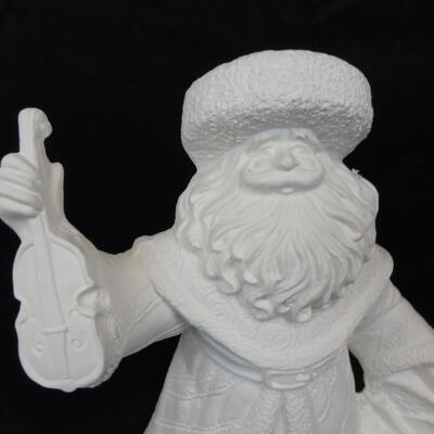 Ceramic Santa Statue, 14", Ready To Be Painted