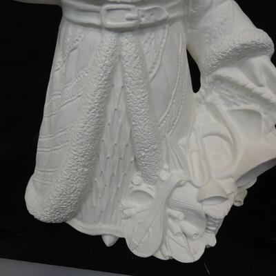 Ceramic Santa Statue, 14", Ready To Be Painted