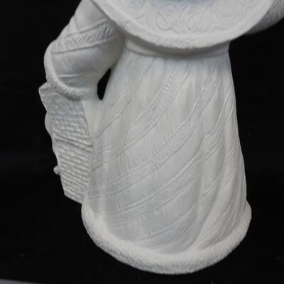Ceramic Santa Statue, 14", Ready To Be Painted