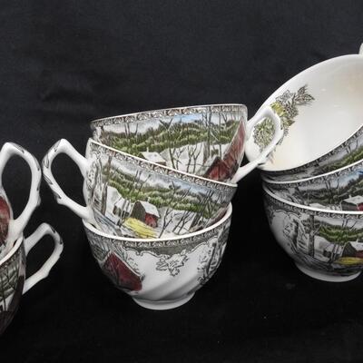Thanksgiving Myott Factory archive Illustrations, Plate, Mugs/Cups, Teapot