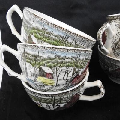 Thanksgiving Myott Factory archive Illustrations, Plate, Mugs/Cups, Teapot
