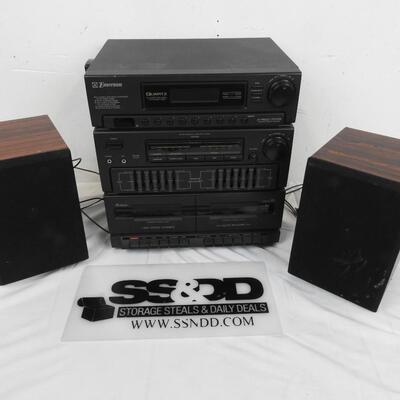 2 Speakers, Emerson Stereo Tuner/Dual Caseate Recorder