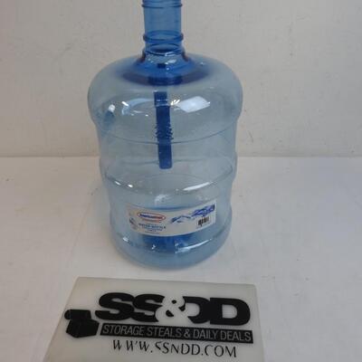 AmericanMaid 3 Gallon Water Bottle, Good Condition No Lid, Blue with Handle