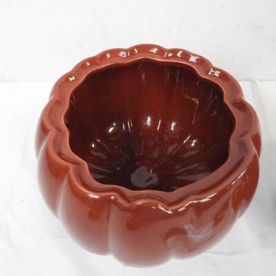 3 pc Ceramic Pumpkin/Squash Bowls