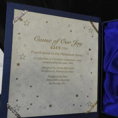 Cause of Our Joy 4th Issue Ceramic Christmas Ornament from Roman