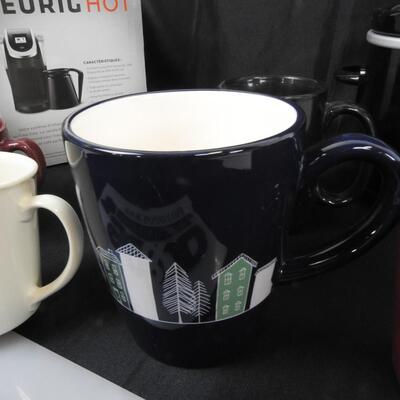 Black Crockpot, 6 Mugs, Keurig HOT Coffee Machine
