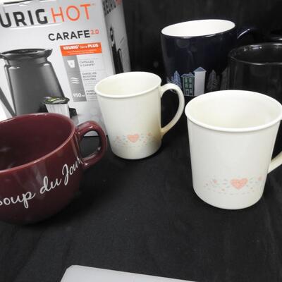 Black Crockpot, 6 Mugs, Keurig HOT Coffee Machine