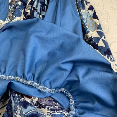 #40 Beautiful Handmade Blue Skirt