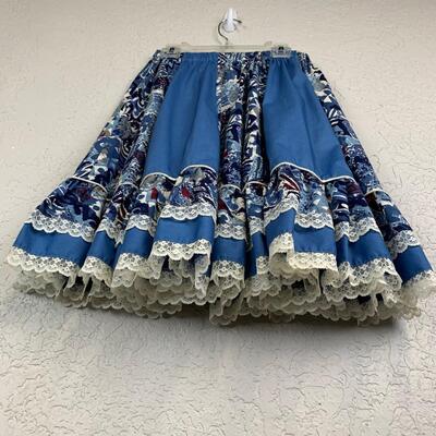 #40 Beautiful Handmade Blue Skirt