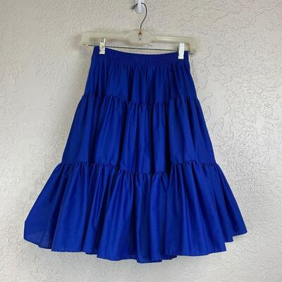 #75 Malco Modes Royal Blue Petticoat Small Skirt