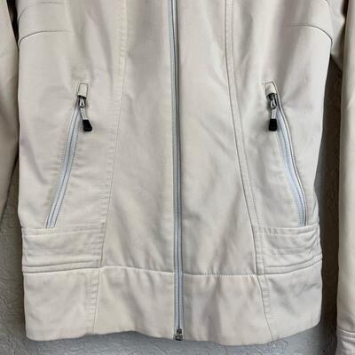 #82 The North Face XS Women's White Zip-Up Jacket