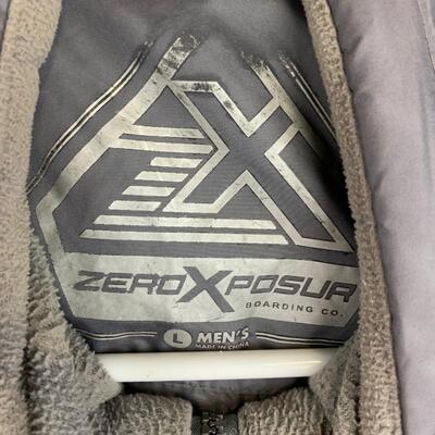 #83 Zero Xposur Men's Gray Large Warm Jacket