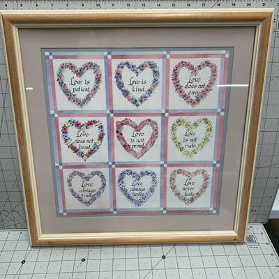 #131 What Love Is Framed Print