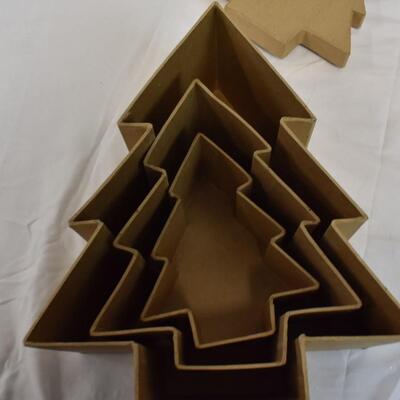 Christmas Garland, Tree Boxes Small, Medium, Large, Small Christmas DÃ©cor - New