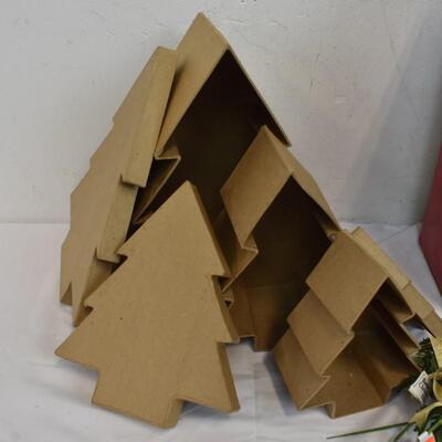 Christmas Garland, Tree Boxes Small, Medium, Large, Small Christmas DÃ©cor - New