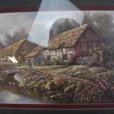 10" Pewter Hummingbird Easel, Golden Carl Valente Art Piece, 13 x 11 Frame - New