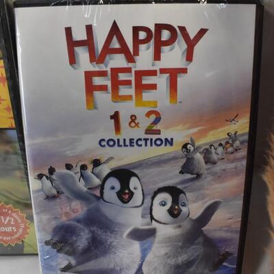 Season's Greetings Teddy Bear, Children DVD Movies: Happy Feet Collection - New
