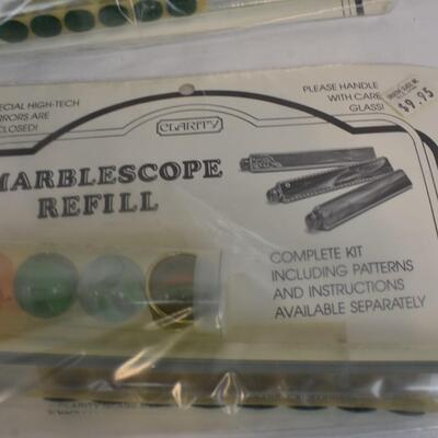 Marblescope A Unique Stained Glass Kaleidoscope Kit with 2 Refills - New