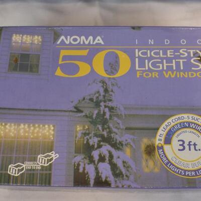Indoor/Outdoor White Holiday Lights, 4 boxes - New
