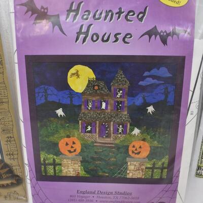 Quilt Design Patterns: Saw Tooth Cats, Haunted House, & Hillside Barns - New