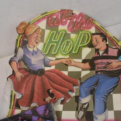Rock & Roll Party Decorations: Napkins, Plates, Banners, Posters, Balloons - New