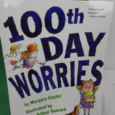Assorted Green, Purple, and Blue Folders, Birthday Bookmarks, Kid Book - New