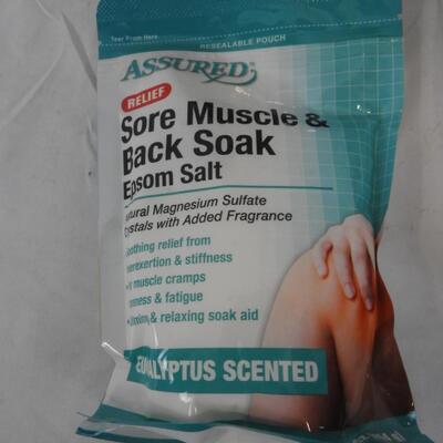 Self-Therapy Book, Pain Reliving Patch, Epson Salt, Medicine Calendar Etc. - New