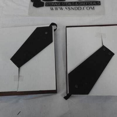 Heart Felt Design Frame, 2 Wooden 5 Assorted Photo Frames, 9 x 8 Frames - New