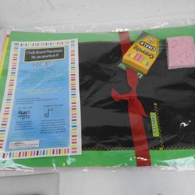 Teaching Materials: 2nd Grade Mountain Math, Chalk Board Placemats - New