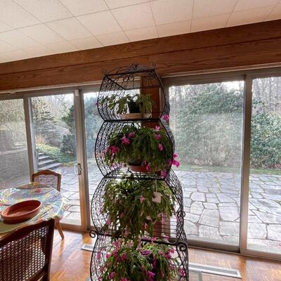 Wrought iron plant stand