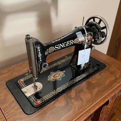 Unique and stunning Singer sewing table