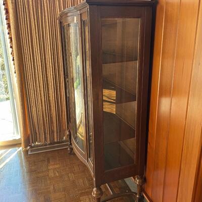 Antique glass display case