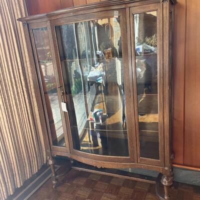 Antique glass display case