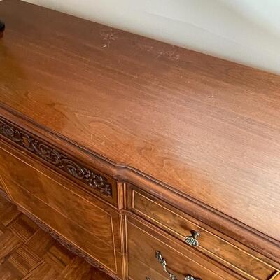Gorgeous four poster queen bedroom set with bureau and desk