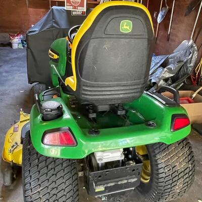 John Deere x-540 lawn tractor with 54â€ mower deck (comes with snow blower attachment)