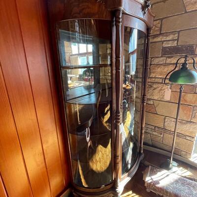 Antique glass display cabinet