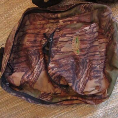 Camo Duffel Bag & Camo Backpack