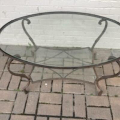 Iron/Glass Coffee Table