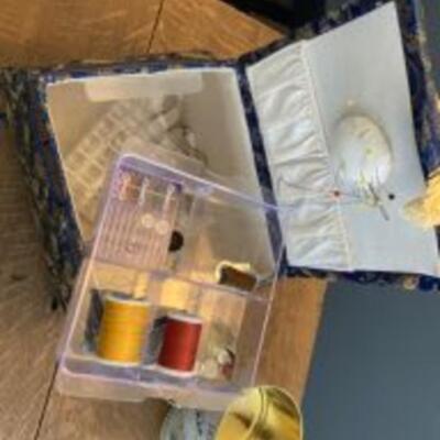 Sewing Box + Crab Tins
