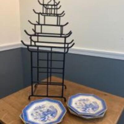 Wine Rack and Plates