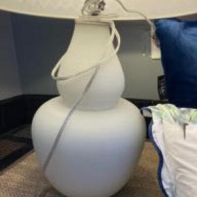 Lamp + Pillows + Crab Tins